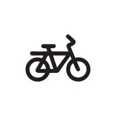 Fototapeta premium Simple Bicycle Icon Minimalist Vector Illustration for Cycle-Related Concepts and Design
