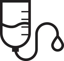 Vector illustration icon of a blood bag icon
