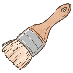 刷毛_茶色_カラー