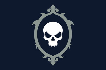 Haunted Gothic Archway with Fog and Pumpkins