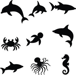 Black silhouette vector design representing a single detailed object or element