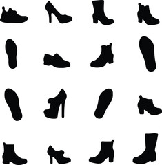 Obraz premium Elegant black silhouette design eight zero one for various creative applications