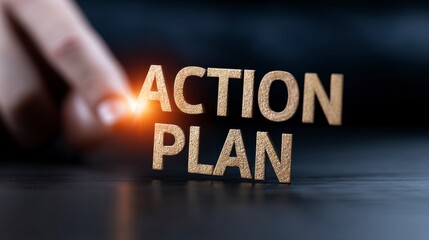 Business Action Plan Strategy Concept Work Planning for Efficiency and Successful Time Management. Optimizing workflow productivity via a strategic roadmap for enhanced project execution