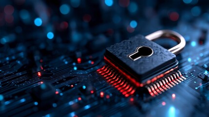 Advanced Cybersecurity Protection with Digital Shield and Data Encryption Concept. Bolstering digital defense a comprehensive guide to robust data security and advanced network protection