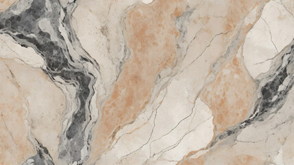 Elegant Veined Marble Texture with Beige Grey Black Hues
