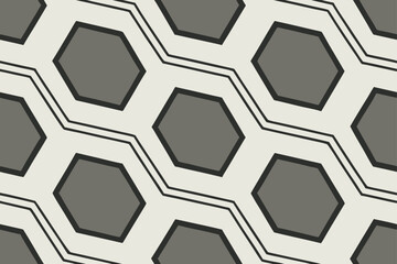 Geometric Hexagon Pattern abstract graphic