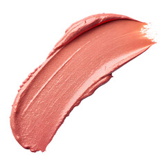 Fototapeta premium Realistic Lipstick Smear with Brushstroke Texture on White Background