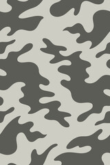 Grey and beige abstract camouflage pattern seamless