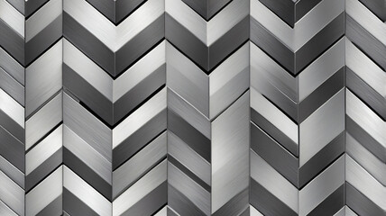 Contemporary Metallic Chevron Herringbone Wall Tiles