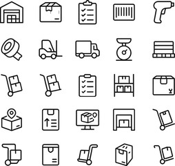 Healthy Lifestyle Vector Icon Set with Adjustable Line Weight Featuring Fitness, Nutrition, Exercise, Wellness, Sleep, Yoga, Meditation, Heart Rate, Gym, Hiking, Cycling, Sports, and Health Monitoring