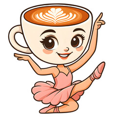 Ballerina Cappuccina Italian Brainrot Meme Character