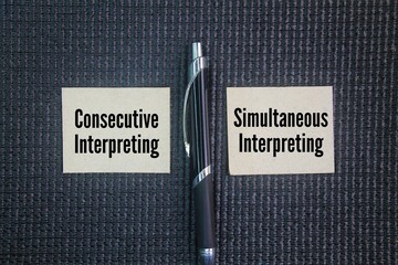 Two words Consecutive and Simultaneous Interpreting. primarily in the timing of the interpretation...