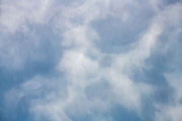 Fototapeta premium Cloud patterns in the cloud covered sky