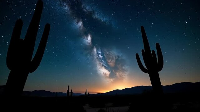 Desert night sky milky way and shooting star photography wallpaper background for desktop and mobile 4k 8k