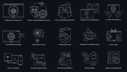 Modern vector icon showing the connection between finance, analytics, and marketing intelligence. Ideal for business, fintech, AI, data-driven solutions, and corporate presentations.