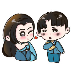 Cute Thai cartoon illustration