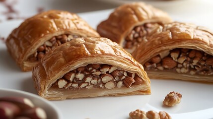 This treat delicate pastry shapes filled with a blend of nuts