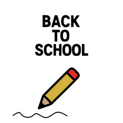 back to school pencil vector