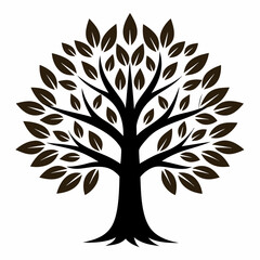 Obraz premium vector tree silhouette