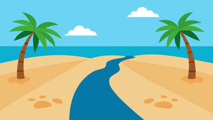 Obraz premium tropical beach background