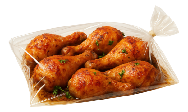 Duck dumpling with a single chive on a minimalist black plate.