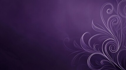 Elegant purple background with delicate floral design