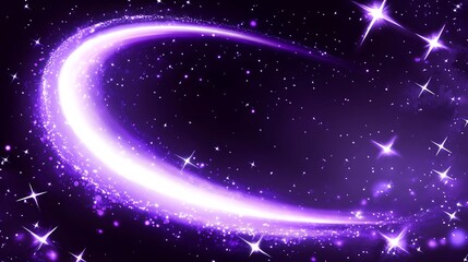 Obraz premium Cosmic light trail