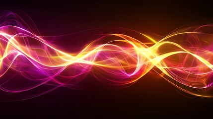 Fototapeta premium Abstract glowing waves (152)
