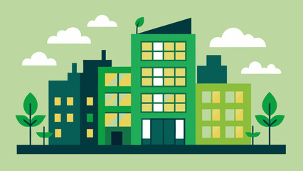 Fototapeta premium green city landscape