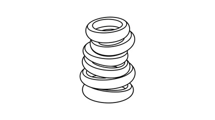 Stacked Circular Rings Design