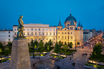 The city of Łódź - view of Freedom Square. Lodz, Poland.  © Tomasz Warszewski