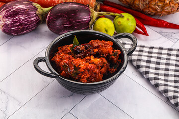 Indian cuisine spicy Chicken 65