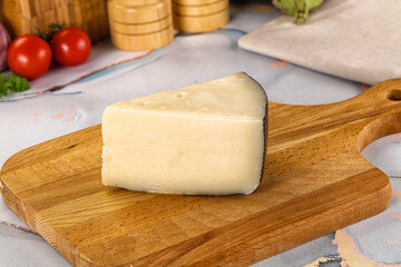 Sheep hard cheese Caprino Romano