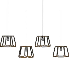 Vector sketch illustration of traditional ethnic antique hanging lamp decoration ornament design