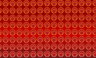 Modern Seamless Pattern With Yellow Concentric Circles On A Red Gradient Background. Ideal For Branding, Packaging, And Digital Design. Fully Editable Vector For Versatile Use.