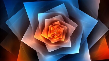 Abstract fractal flower design (1)