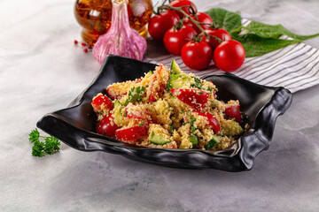 Cous cous with vegetables tabulle