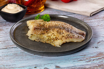Steamed dietary tilapia fish fillet