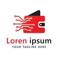  E wellet logo and icon template design