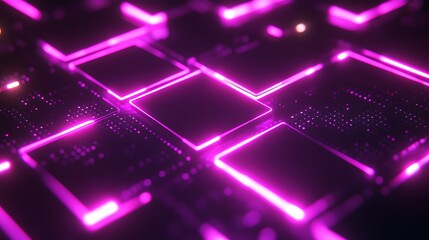 Abstract glowing circuit board (6)