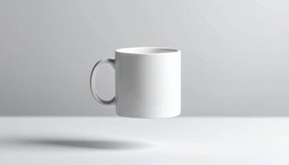 Obraz premium Floating Ceramic Mug with Shadow