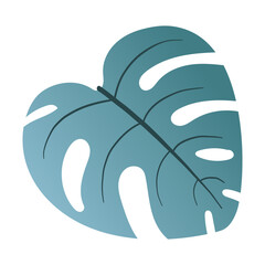 Illustration of a Monstera Leaf