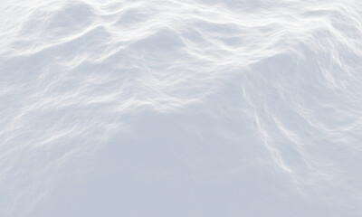 3D snowdrift surface. Snow mountain