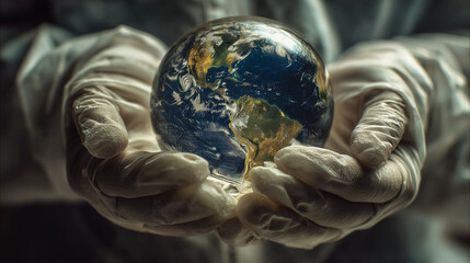 Health of the world in the hands of a medic