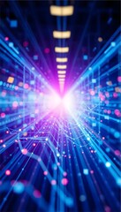 Cybernetic Grid with Streaming Neon Data