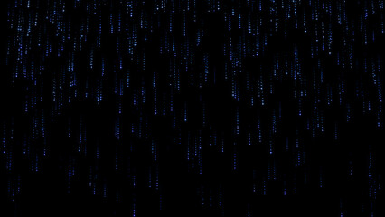 Stars falling abstract background with glittering shiny particles. This luxury shiny glamorous awards ceremony on black background.