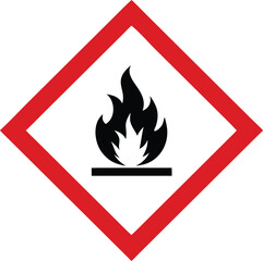 Piktogram GHS02 gazy łatwopalne vector 