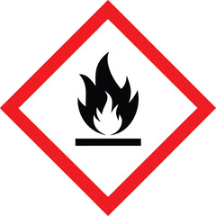 Piktogram GHS02 gazy łatwopalne vector 