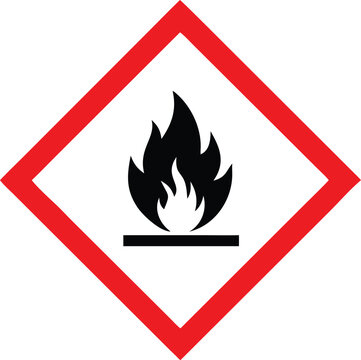 Piktogram GHS02 gazy łatwopalne vector 