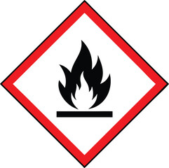Piktogram GHS02 gazy łatwopalne vector 